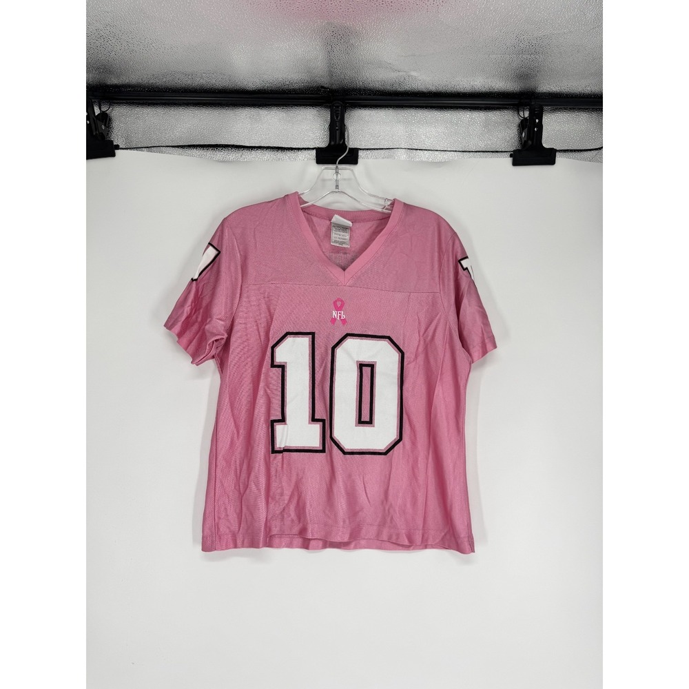 New York Giants Eli Manning #10 Jersey Womens Large Pink NFL Apparel Football